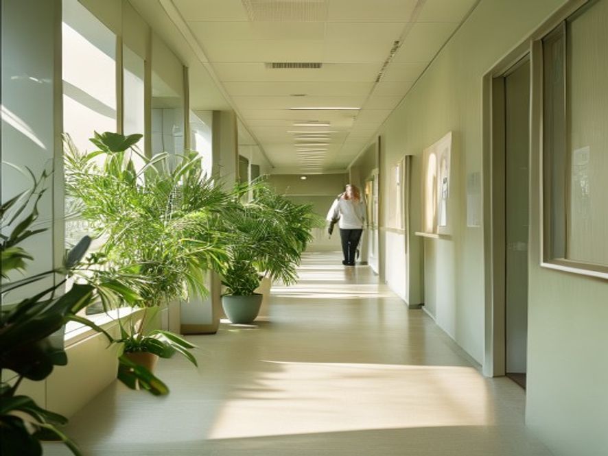 Gruppe ansatte som deltar i en fellesskapsbevegelsespause med positive uttrykk